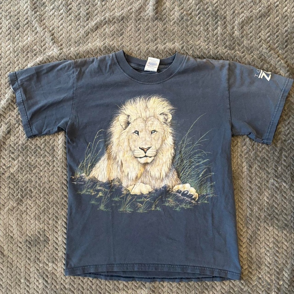 Majestic Lion Kids T-Shirt - Navy